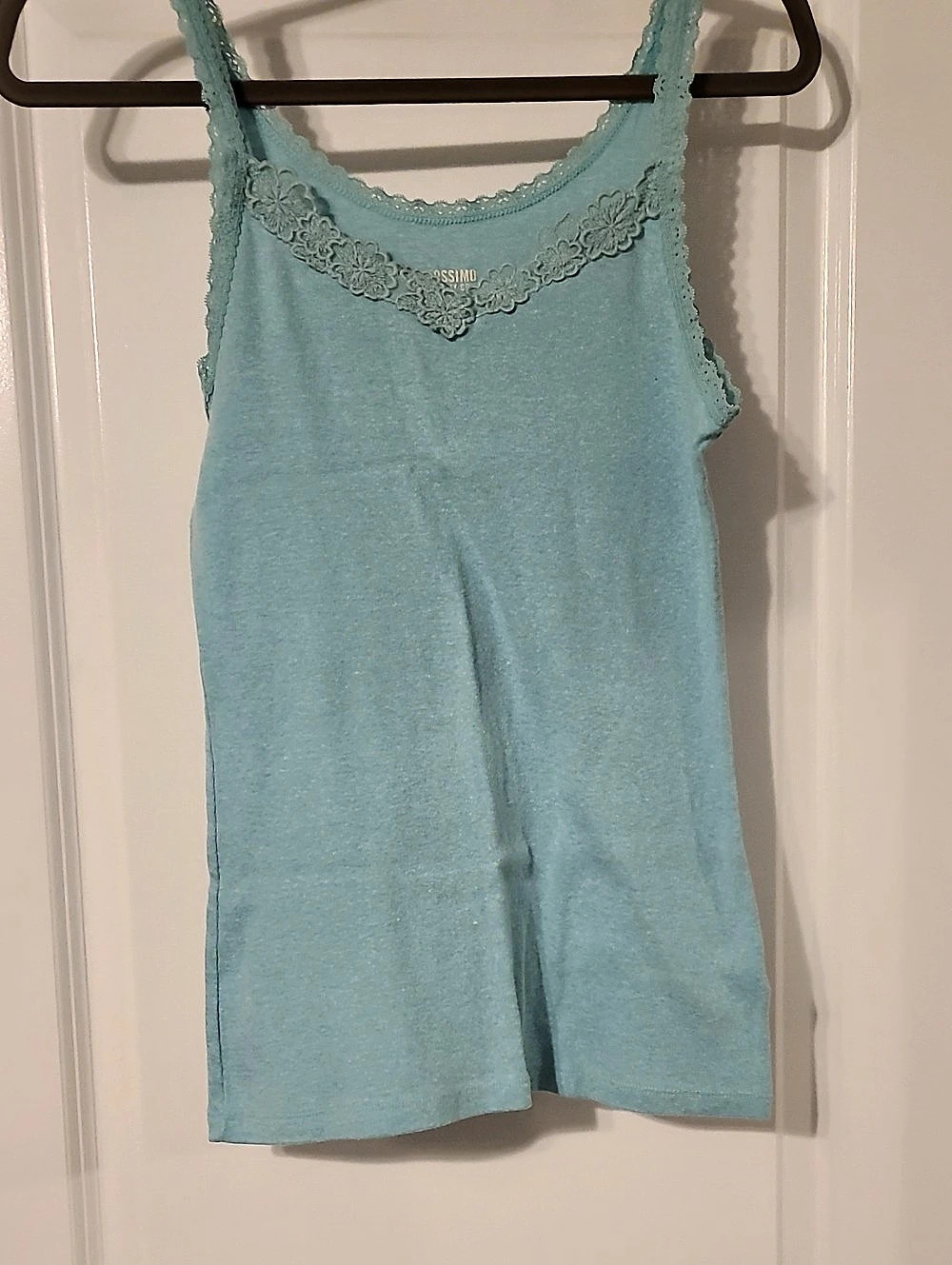 Mossimo Supply Co. Lace Trim Camisome in Light Teal Size Large